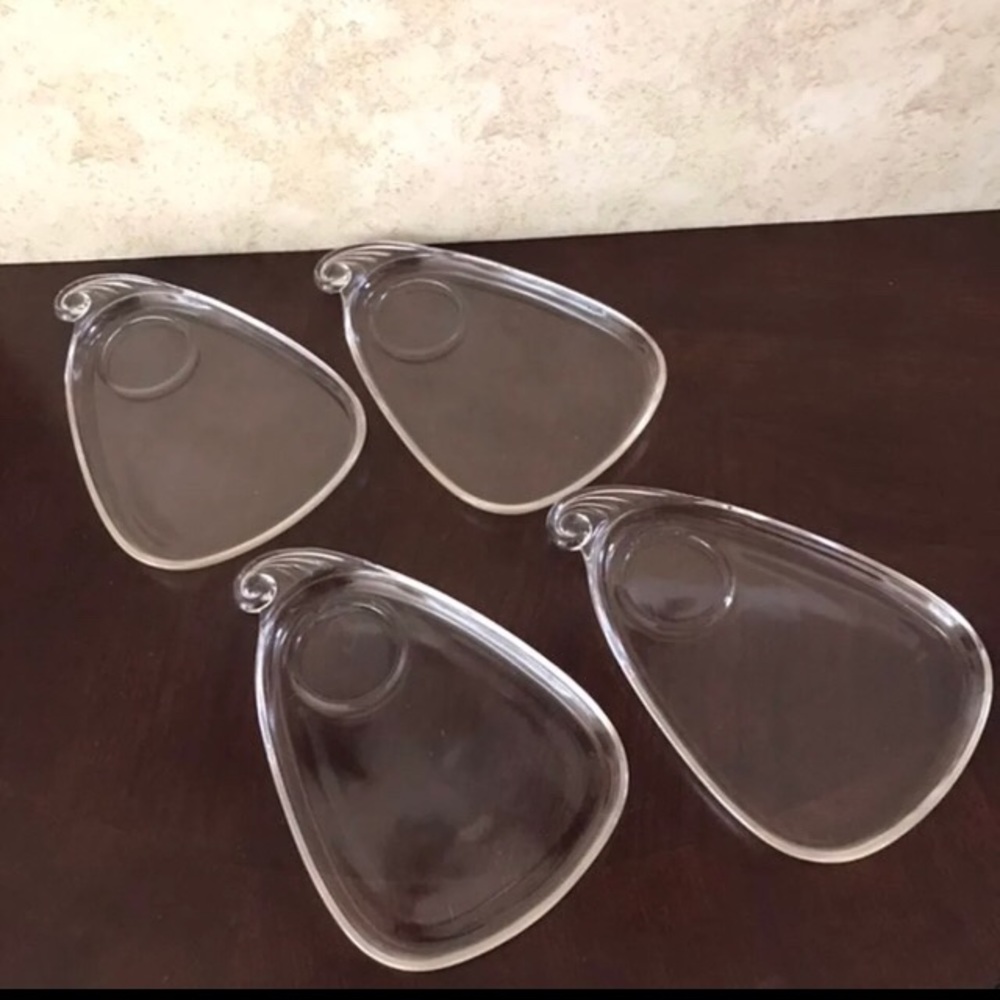 Vintage Art Deco Snack Plates set of 4